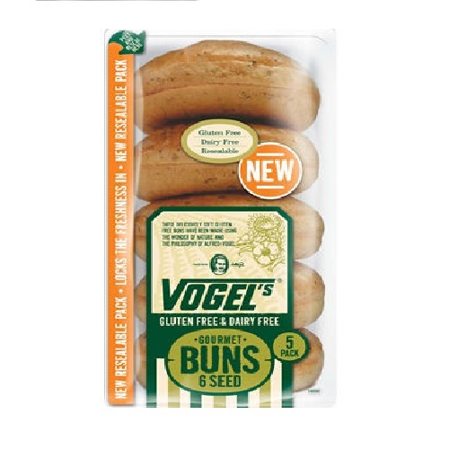 NZ Vogel's GF Gourmet Buns - 6 Seed 360g*