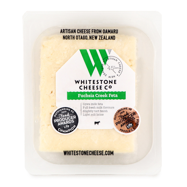 NZ Whitestone Fuchsia Creek Feta Cheese 110g*