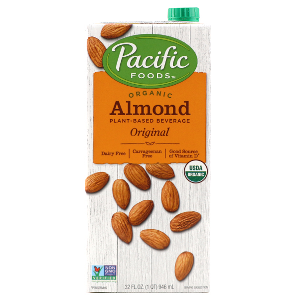 Pacific Organic Almond Beverage Original 946ml - US*