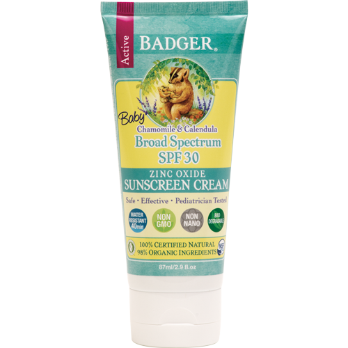 Badger Organic Suncreen SPF30 Chamomile & Calendula - Baby 87g - US*