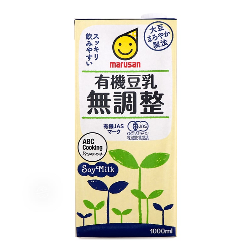 Marusan Organic Certified Unsweetened Soymilk 1000ml - Japan*