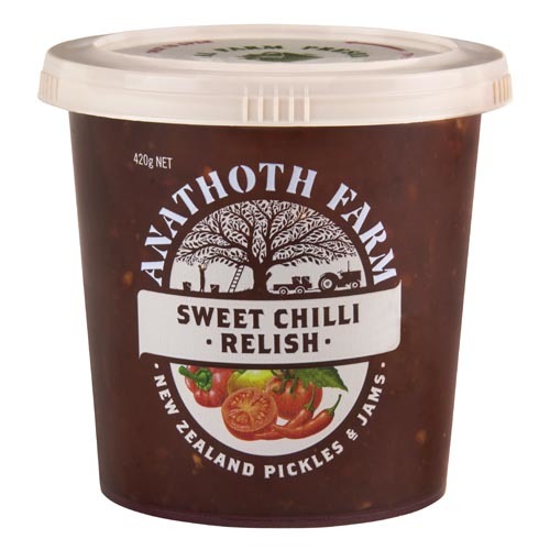 NZ Anathoth Farm Sweet Chilli Relish 420g*