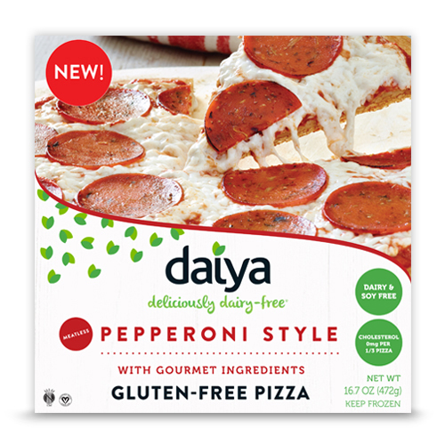 Frozen Daiya Vegan Meatless Pepperoni Pizza 473g*