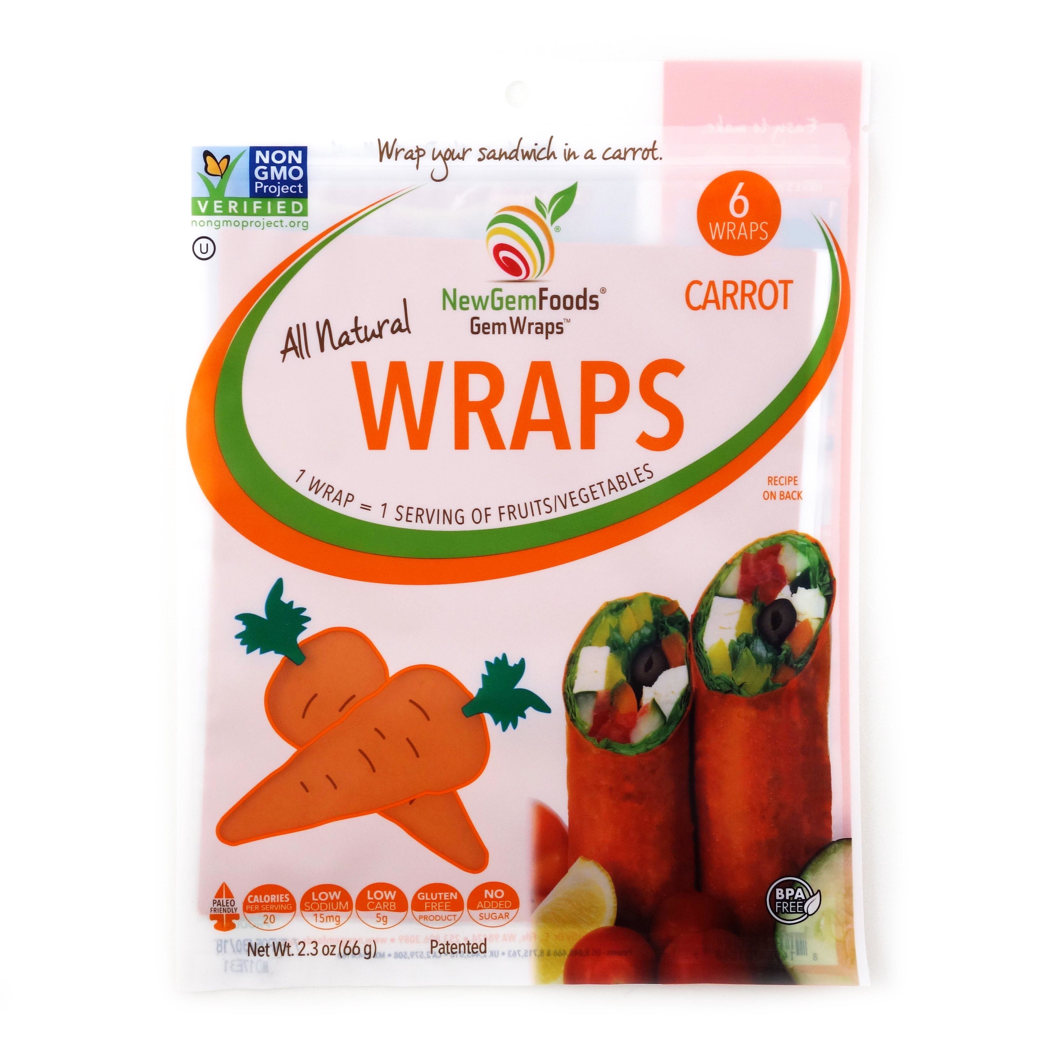 Carrot GemWraps 6 pack 72g*