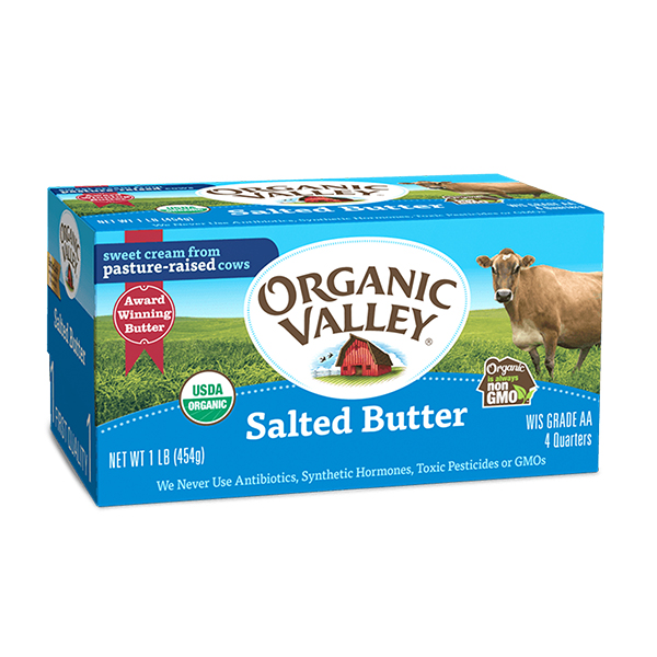 美國Organic Valley有機有鹽牛油 454克*