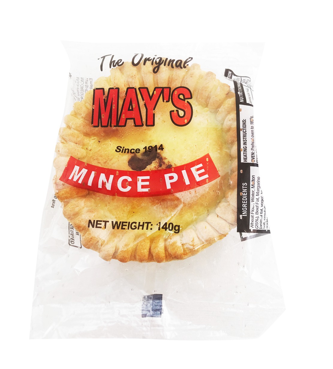 Frozen McGregor's Pie - May's 12 wrapped 140g - NZ*