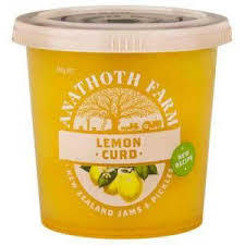 NZ Anathoth Farm Lemon Curd 420g*