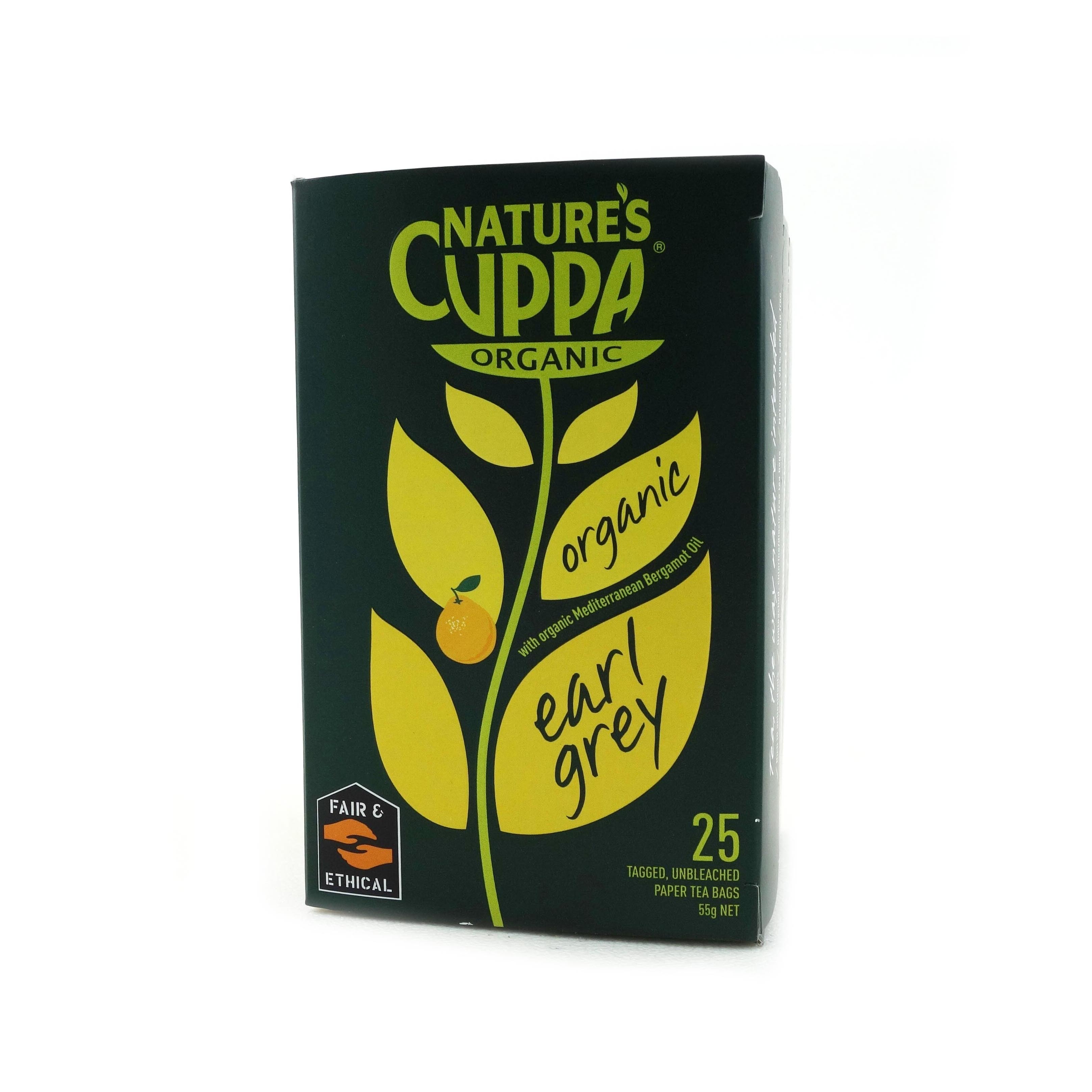 Natures Cuppa Organic Earl Grey Tea 25's 55g*