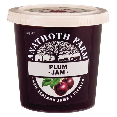 NZ Anathoth Farm Plum Jam 455g*