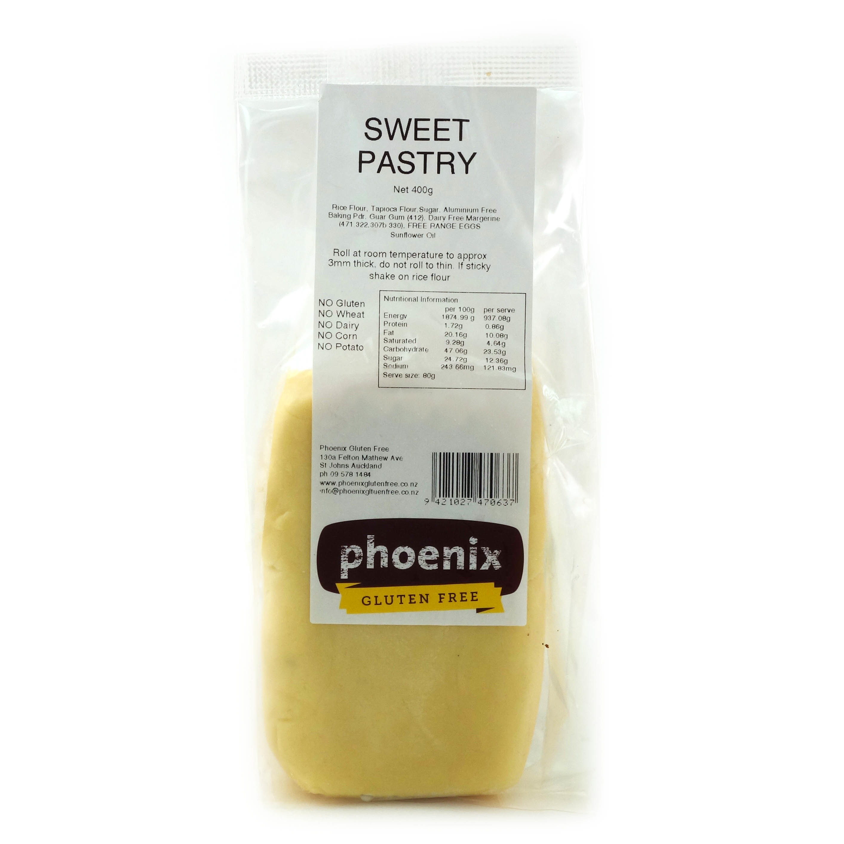 急凍紐西蘭Phoenix無麩質甜酥皮(Pastry Sweet)400克*