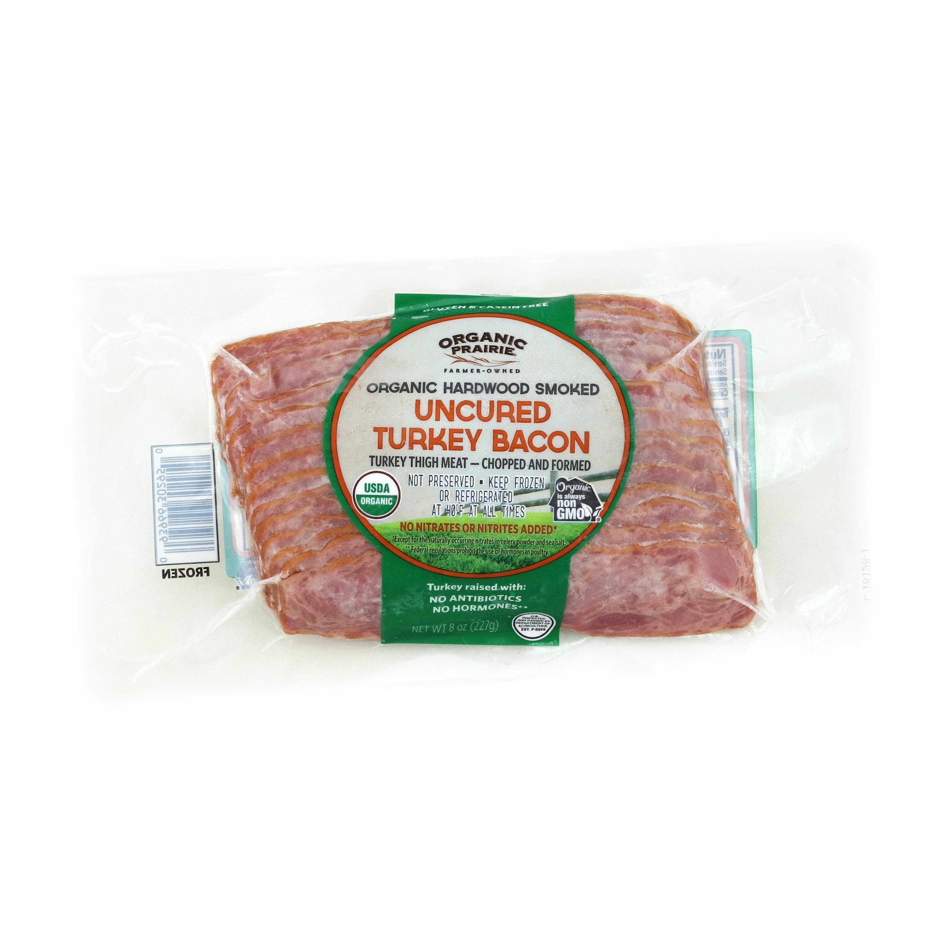 Frozen US Organic Prairie Smoked Turkey Bacon 227g*