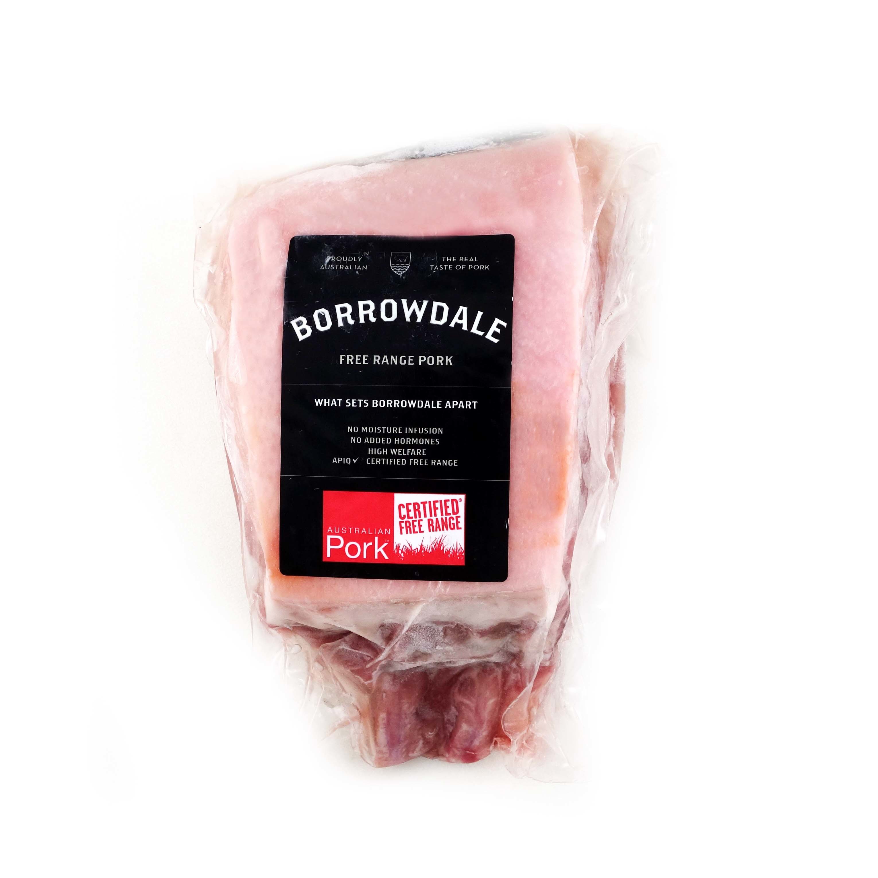 AUS Borrowdale Frenched Mini Pork Rack Rind On