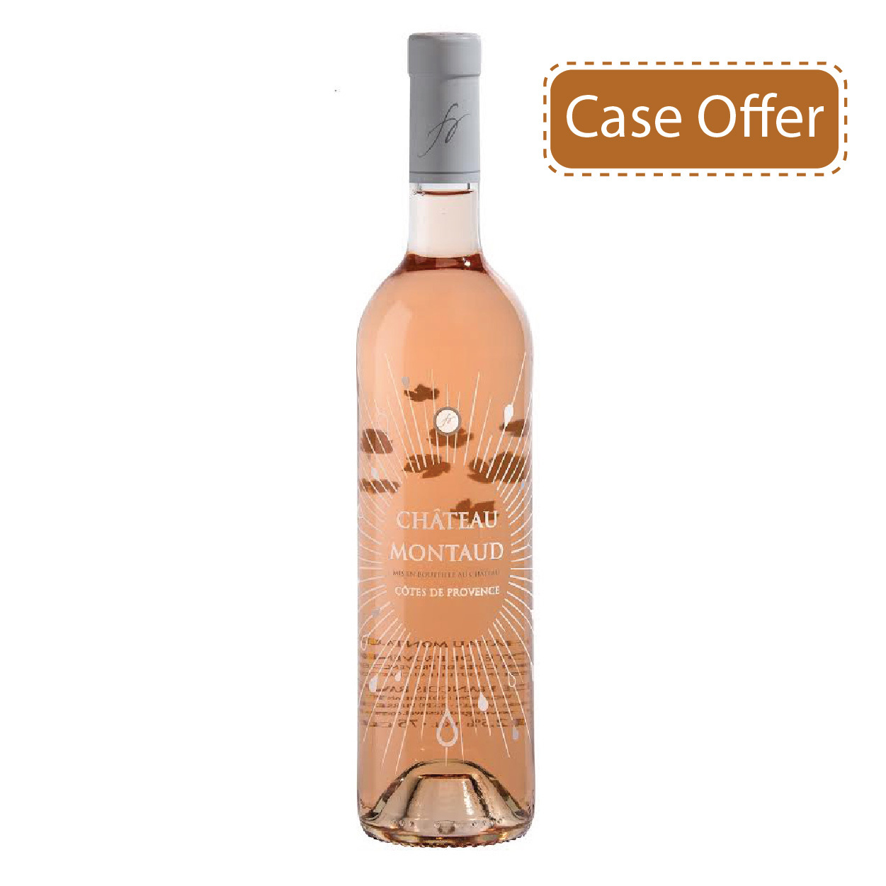 Rose Wine - Chateau Montaud Bouteille Bordelaise Rose, 2017 Case Offer - France*