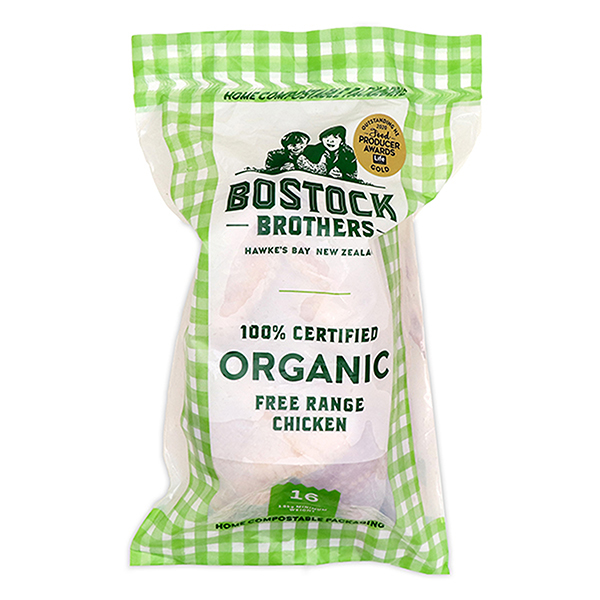 Frozen NZ Bostock Brothers Organic Whole Chicken 1.6kg*