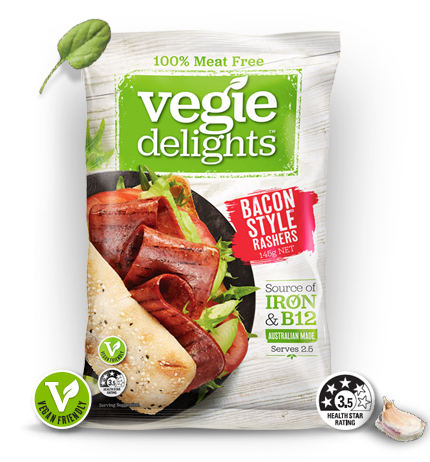 澳洲Vegie Delights(無肉)美式煙肉片145克*