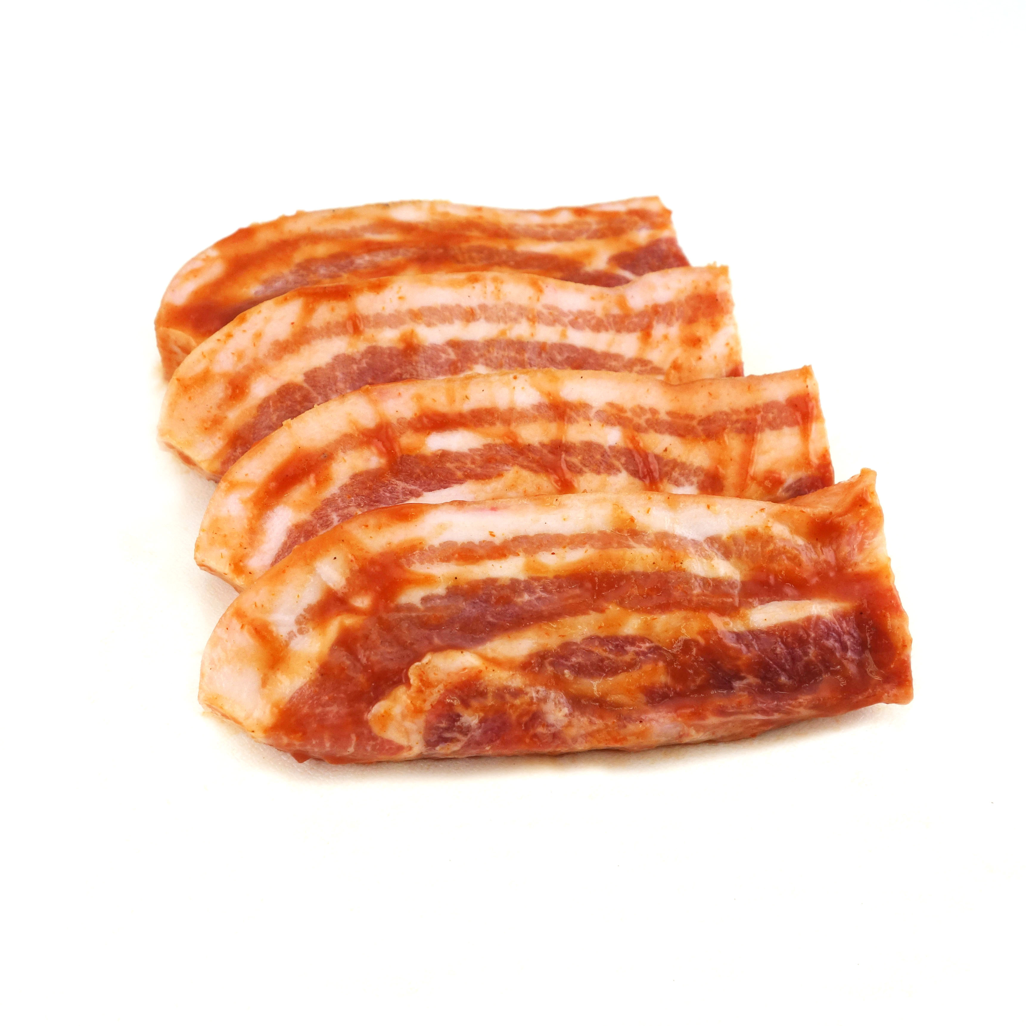 Frozen Danish Marinated Organic Pork Belly Slices