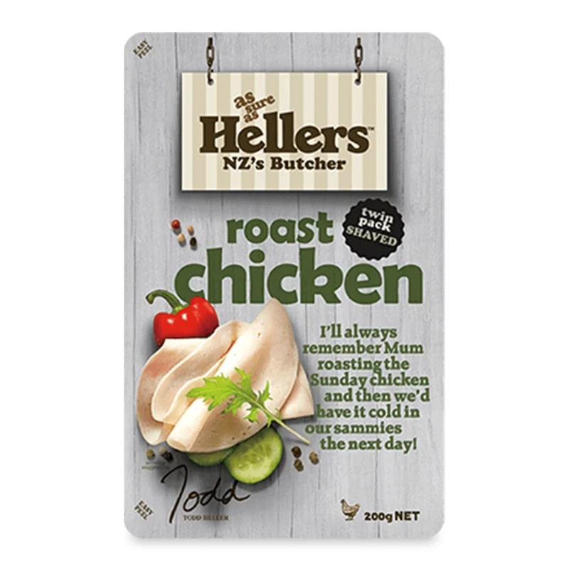急凍紐西蘭Hellers薄燒雞肉片200克*