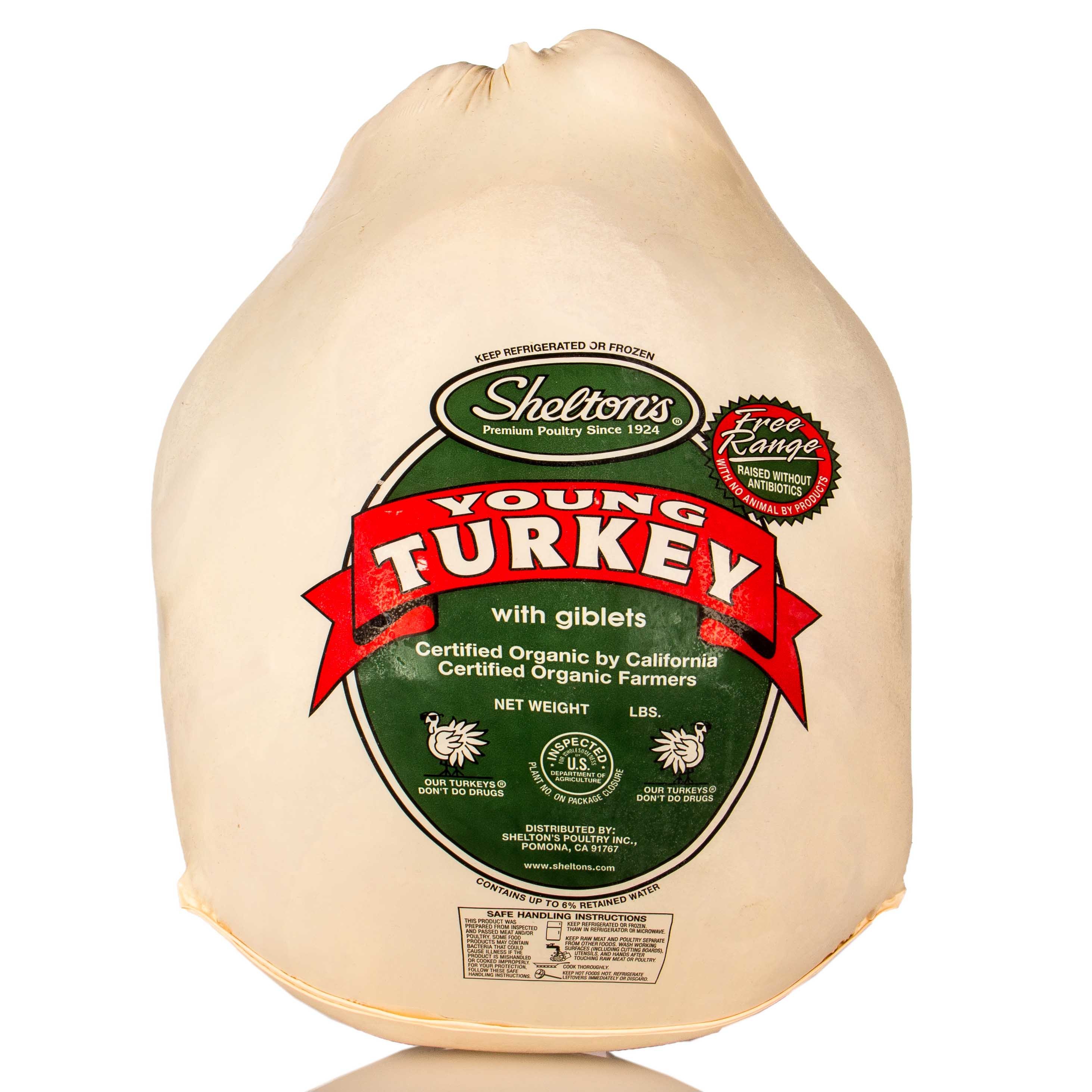 Frozen US Shelton's Organic Turkey 18-20lbs