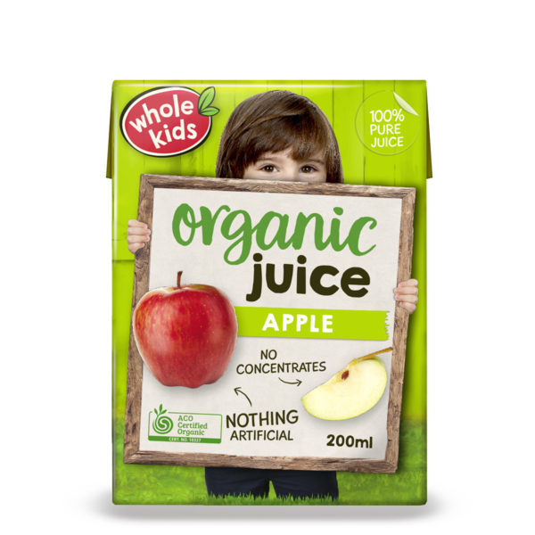 Whole Kids Organic Apple Juice 3+Years 200ml - AUS*