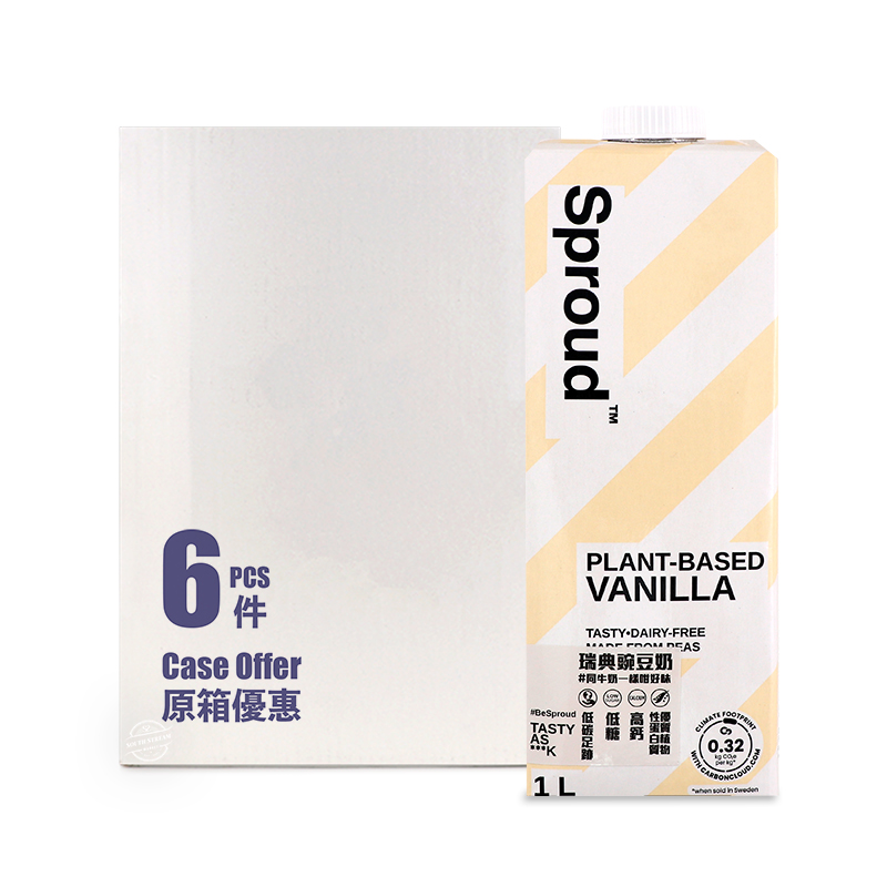 Sproud Plant-based Vanilla Milk Case Offer (6*1L) - Sweden*