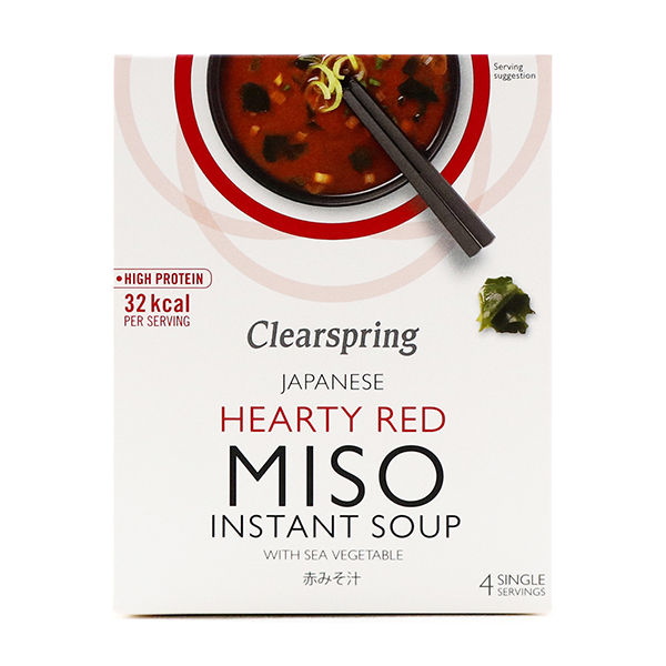 Clearspring Japanese Hearty Red Miso Instant Soup 40g - Japan*