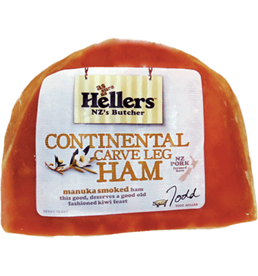 Frozen NZ Hellers Continental Carve 1/2 Ham