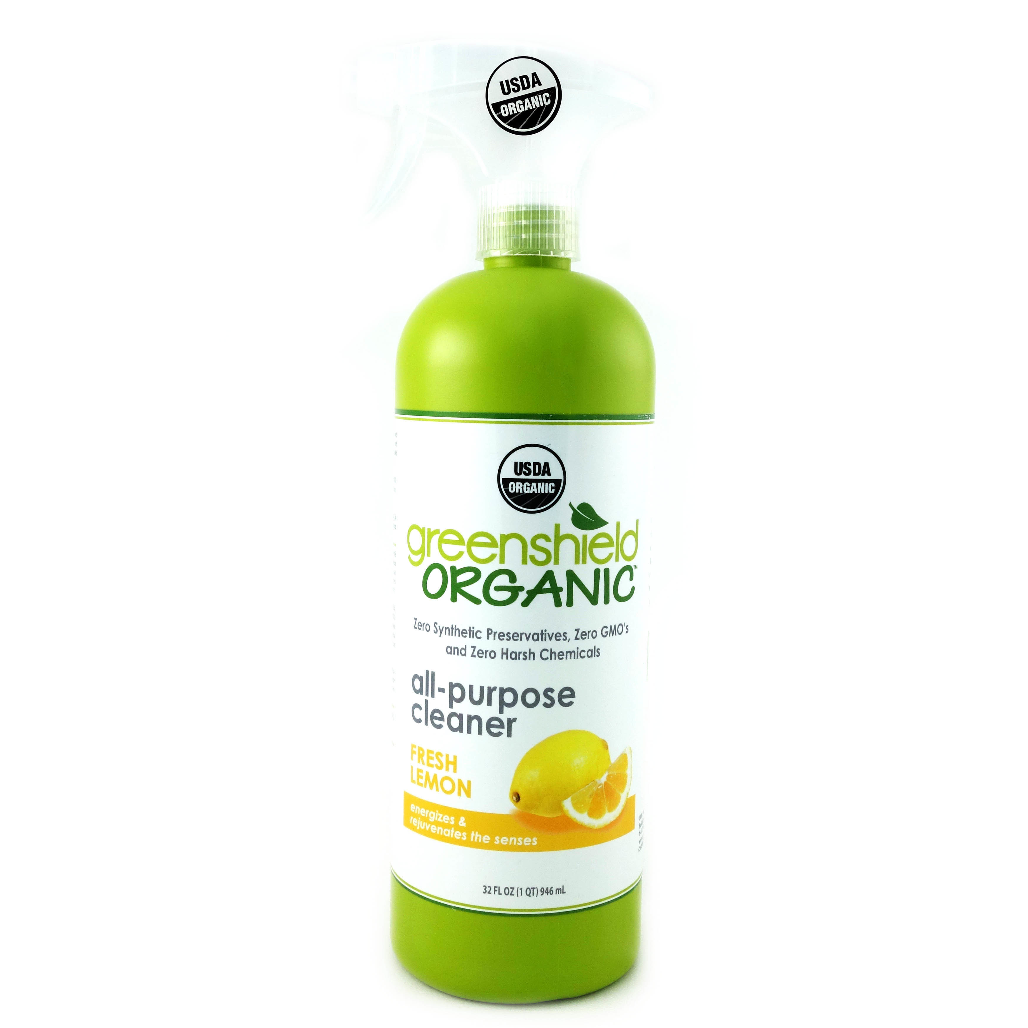 美國Greenshield有機全效清潔劑(清新檸檬味)946毫升*