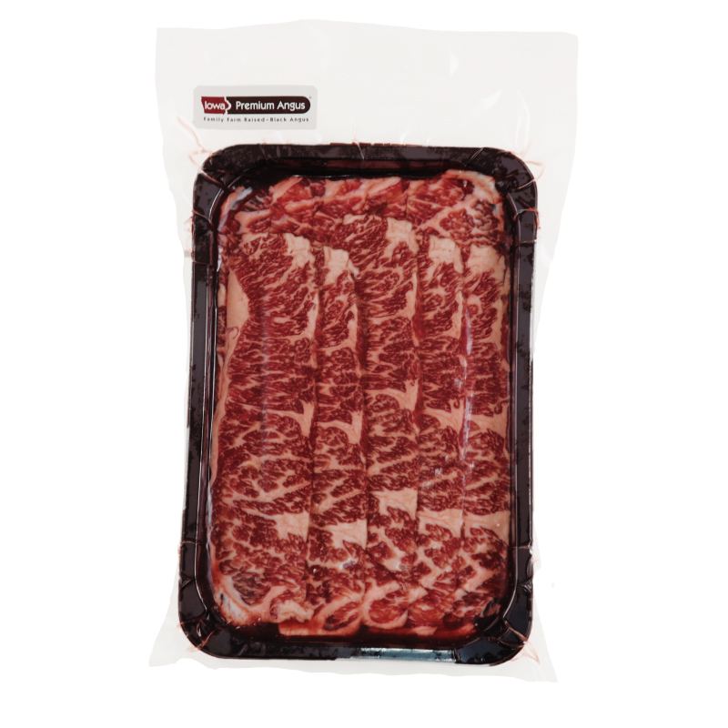 急凍美國Iowa Premium黑毛安格斯粟飼極級(Prime)牛翼板肉(牛頸脊)(火鍋用) 200克*