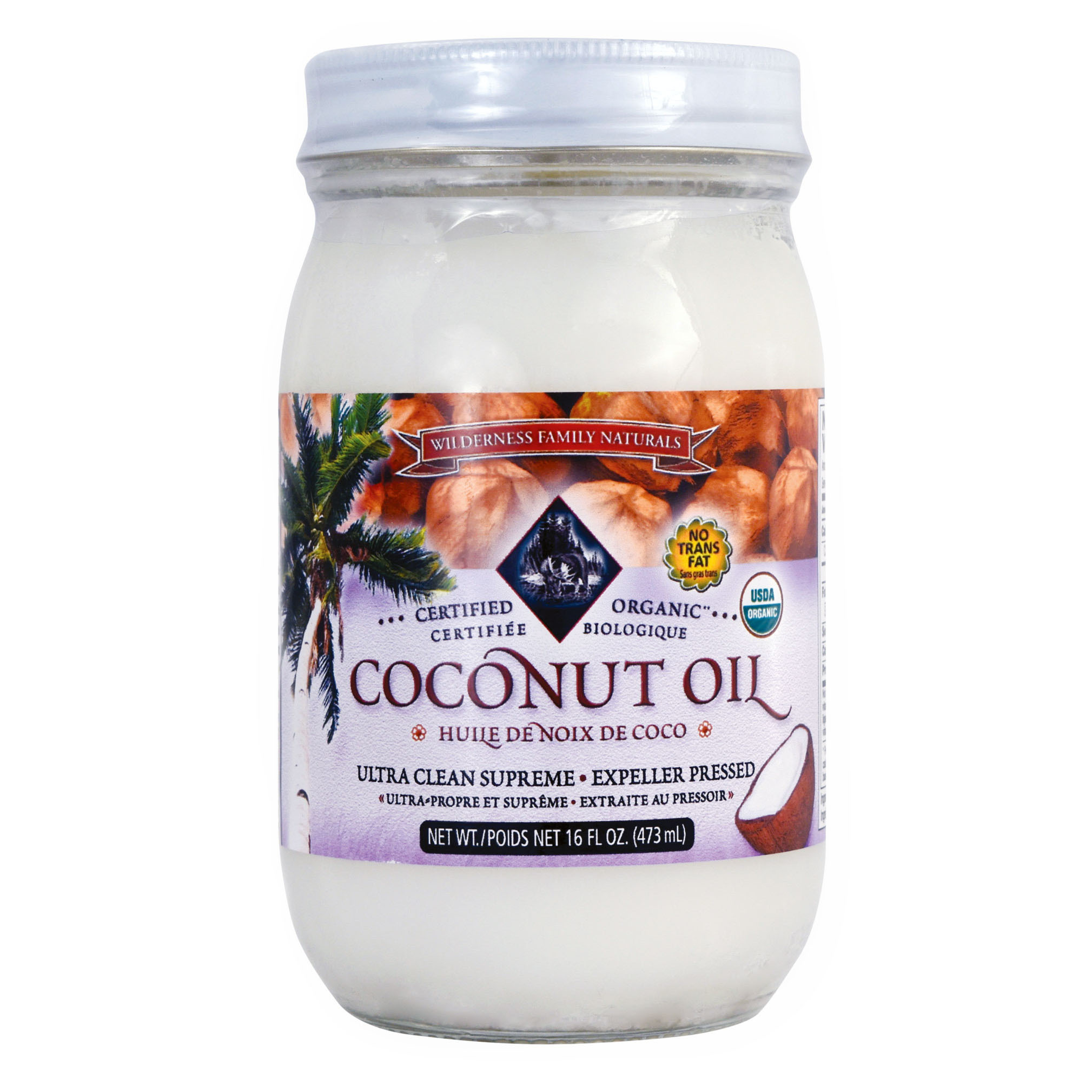 Organic Ultra Clean Supreme Expeller Pressed Coconut Oil 473ml - US*