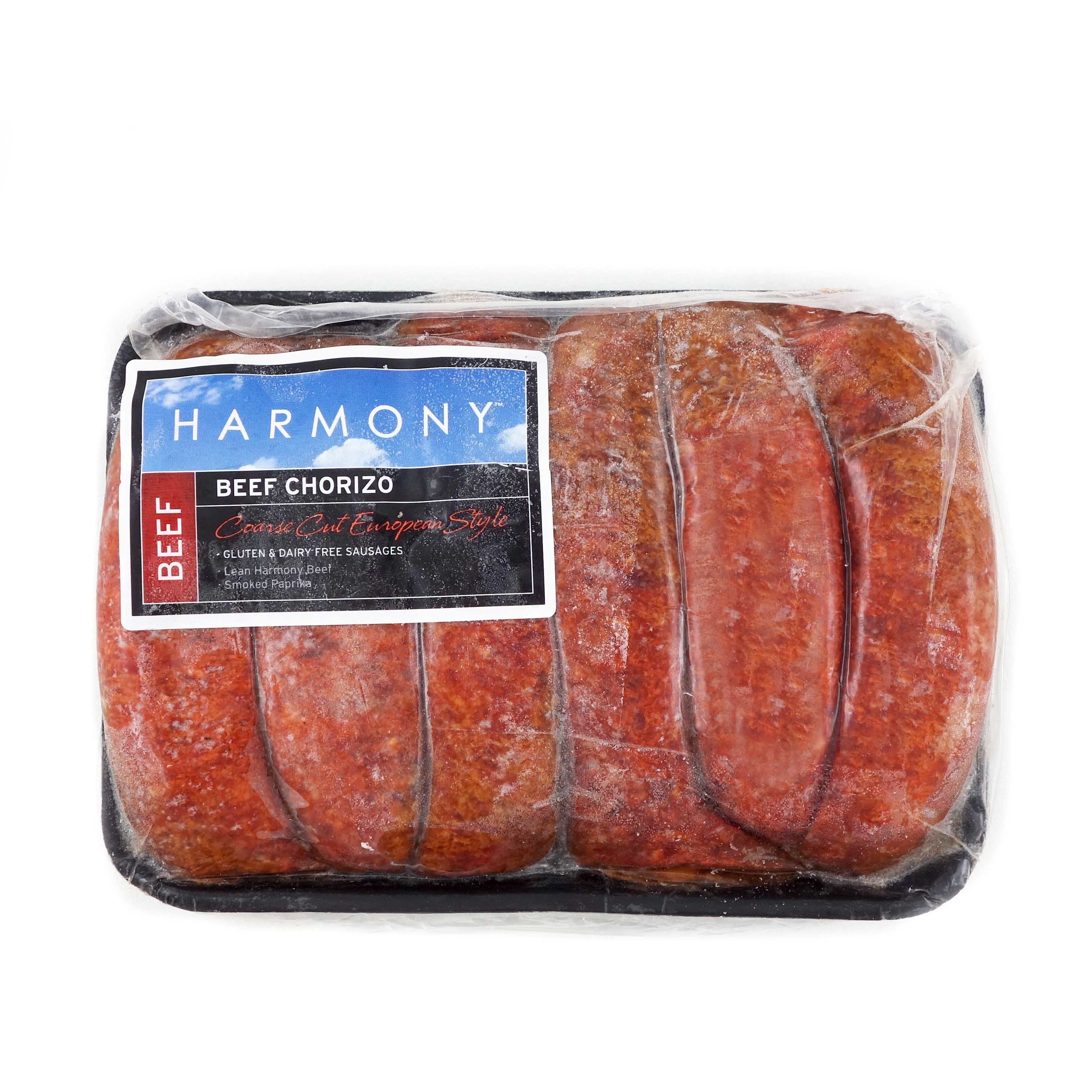 Frozen NZ Harmony Beef Chorizo Sausage*
