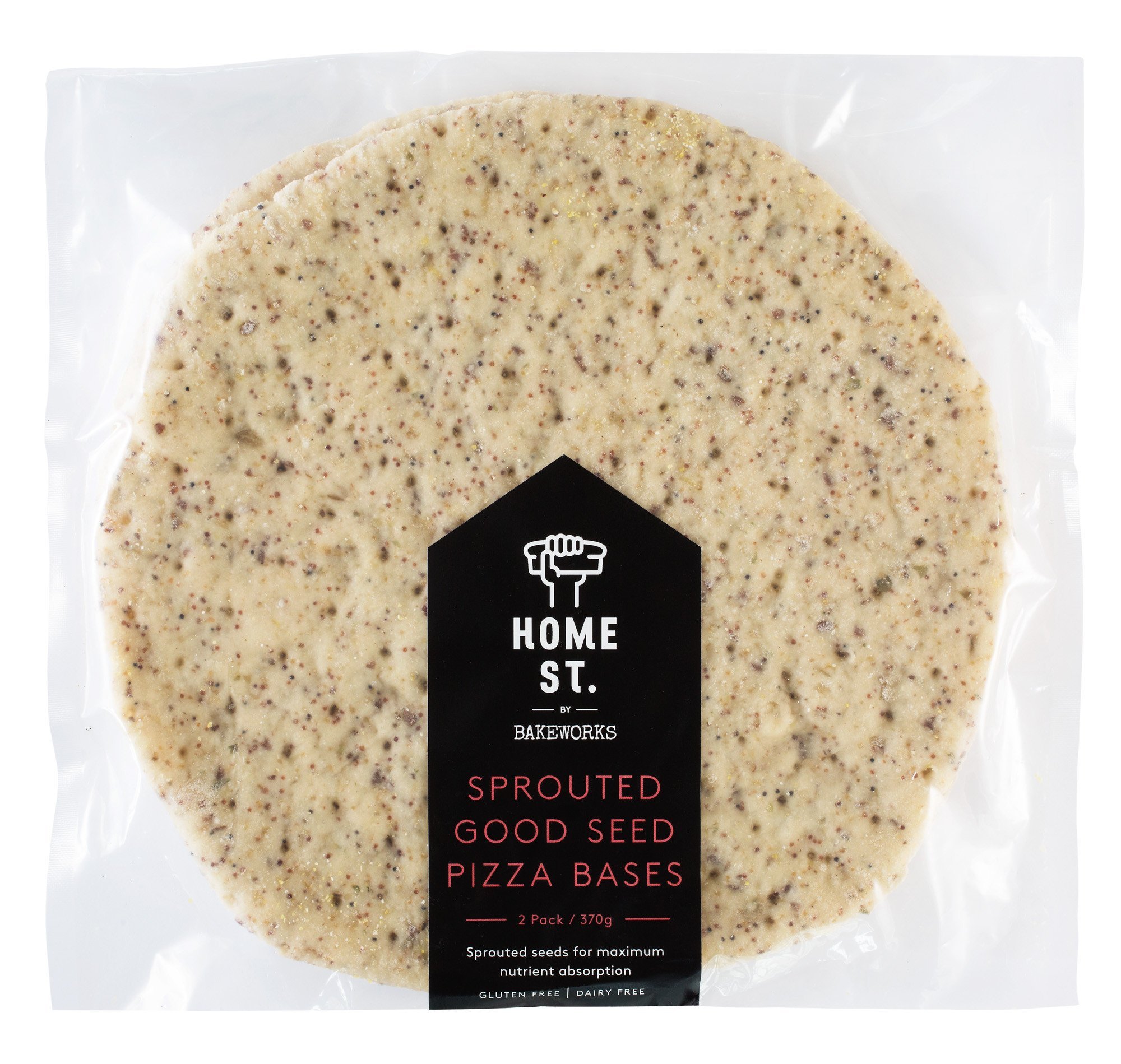 NZ Home St. Sprouted GF Pizza Bases