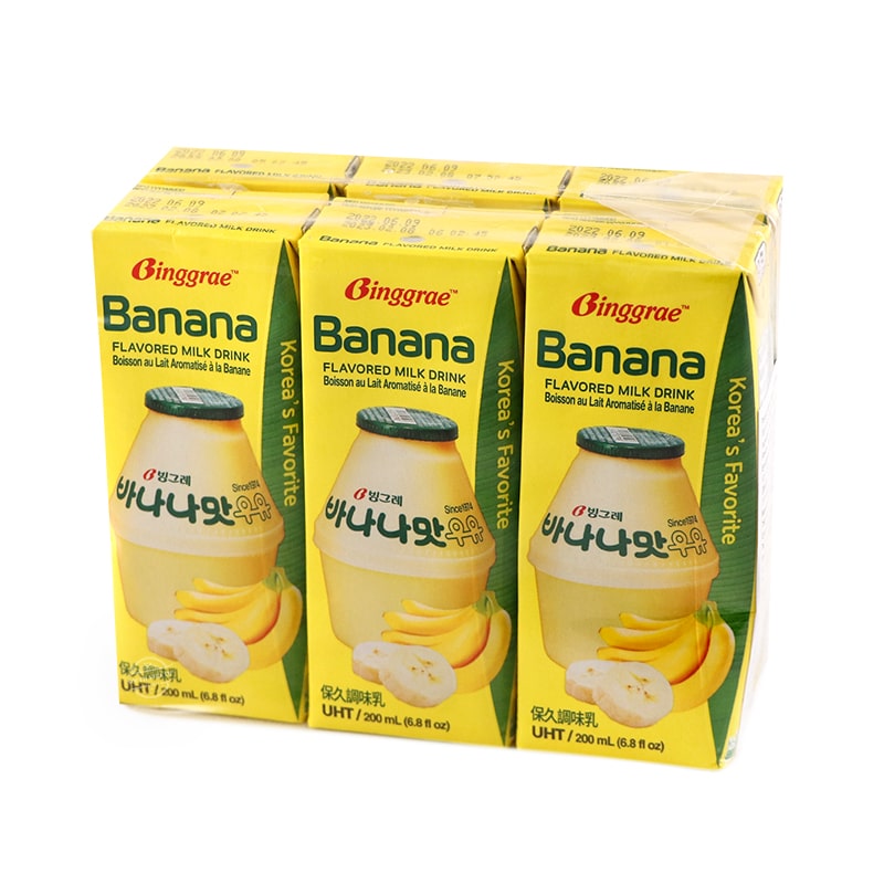 Binggrae Banana Flavoured Milk Drink (6*200ml) - Korea*