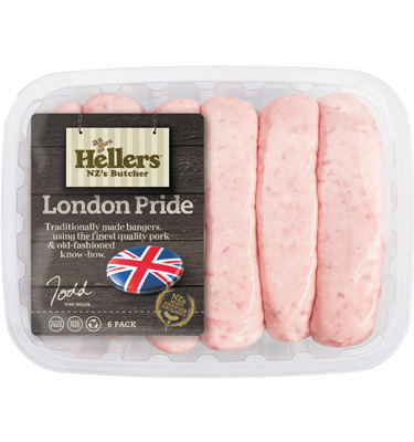 NZ Hellers London Pride Sausage 450g*