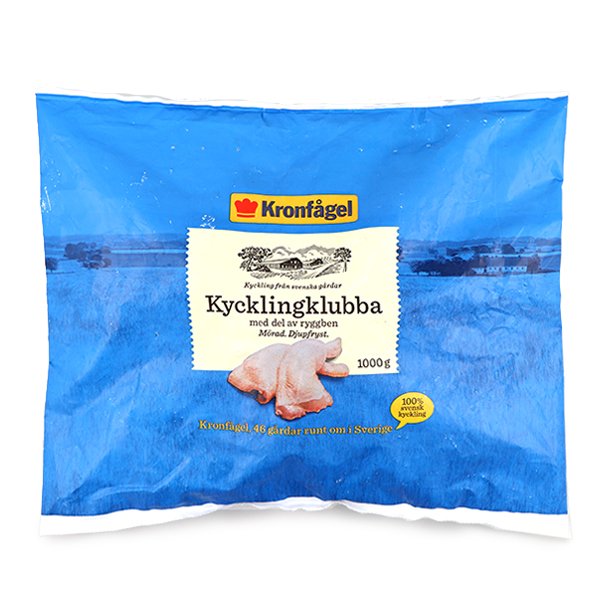 Frozen Kronfågel Chicken Whole Leg 1 kg - Sweden*