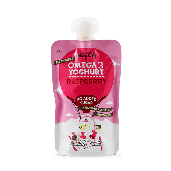 Westhaven Omega 3 Raspberry (Pouch) Yoghurt 110g - AUS*