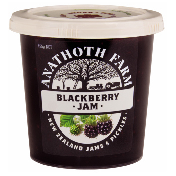 NZ Anathoth Farm Blackberry Jam 455g*