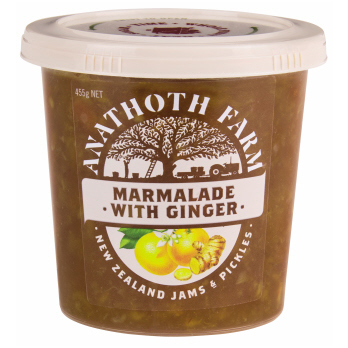 紐西蘭Anathoth Farm生薑果皮醬(Ginger Marmalade)455克*