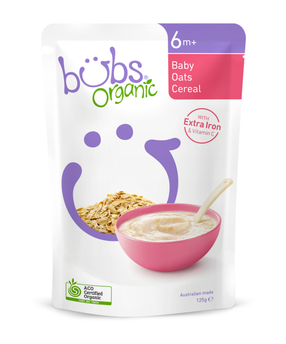 澳洲Bubs有機嬰兒燕麥穀物(6個月以上)125克*