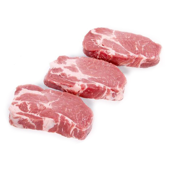 Frozen Danish Organic Pork Collar Steak  (2 pcs)