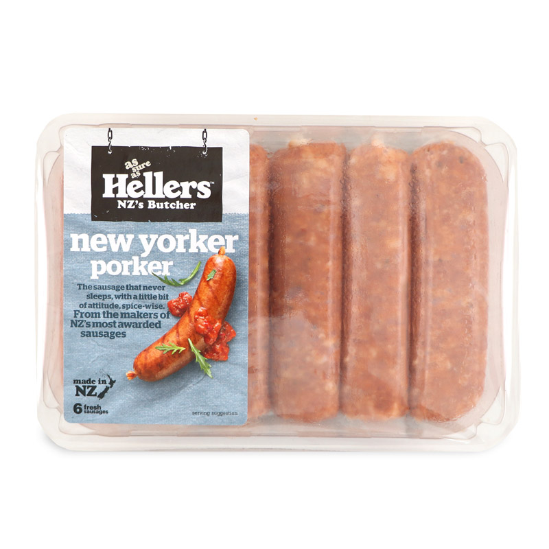 NZ Hellers New Yorker Porker Sausage 450g*