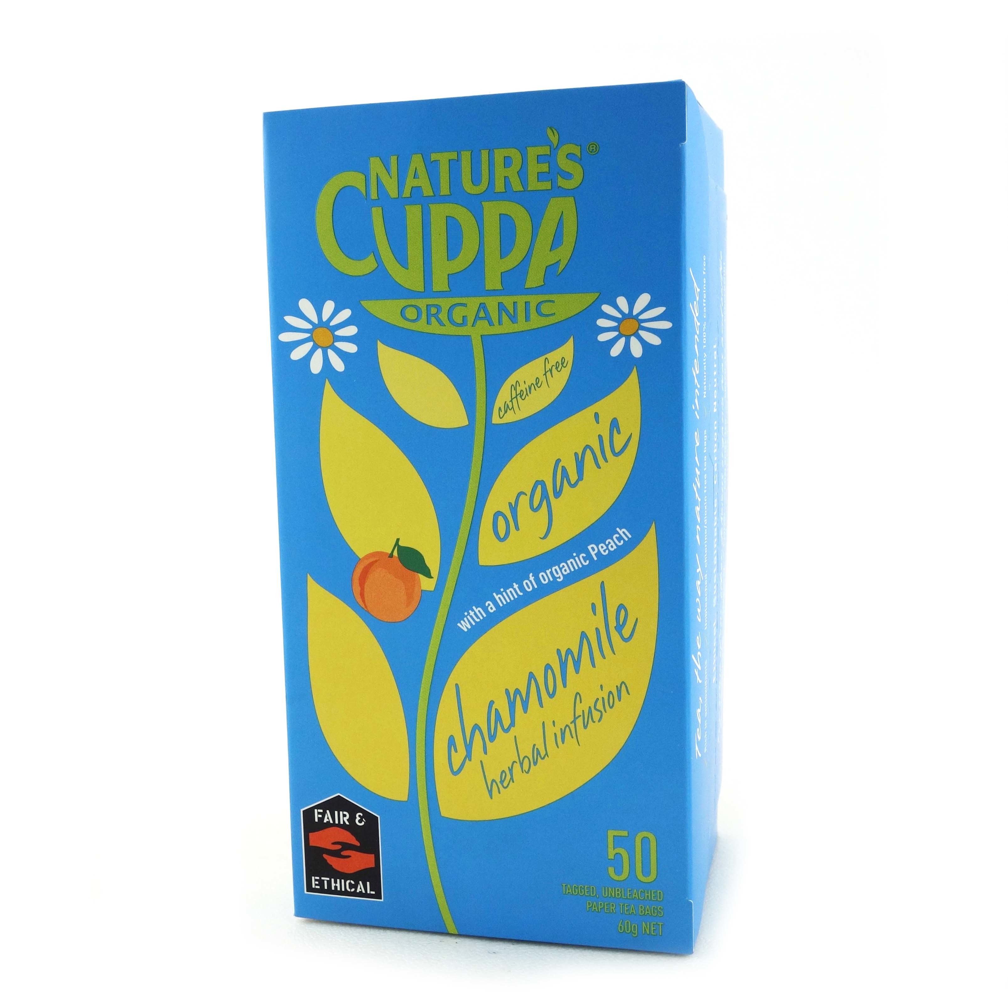 Natures Cuppa Organic Chamomile Tea 50's 60g*