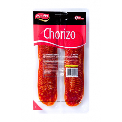 Espuna Slices of Chorizo Vela 100g - Spain*
