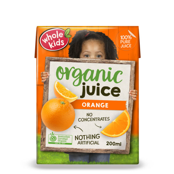 Whole Kids Organic Orange Juice 3+Years 200ml - AUS*
