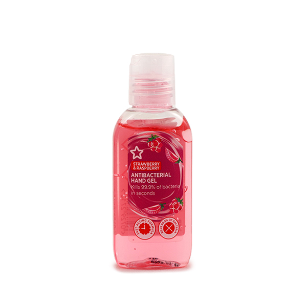 UK Antibacterial Hand Gel Strawberry & Raspberry 50ml*